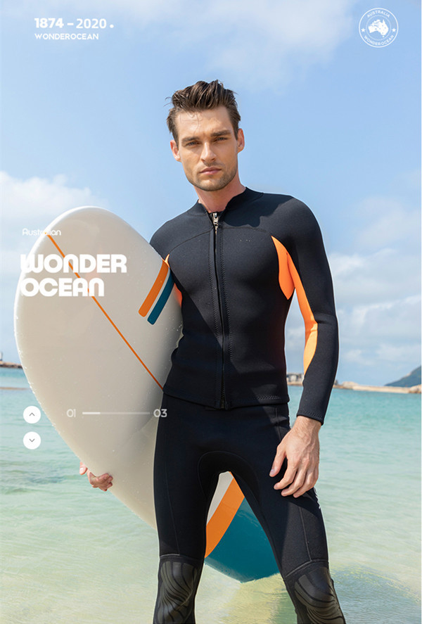 ウェットスーツ メンズ 2mm サーフィン フルスーツ フロントジップ