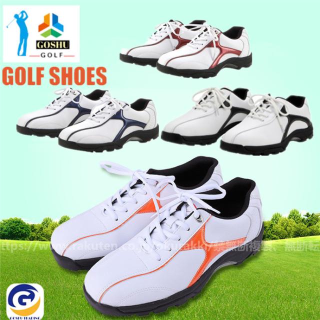 ゴルフ ゴルフシューズ ソフトスパイク メンズ スパイクシューズ スニーカー 靴 紳士 防水 人工皮革の通販は 6,264円
