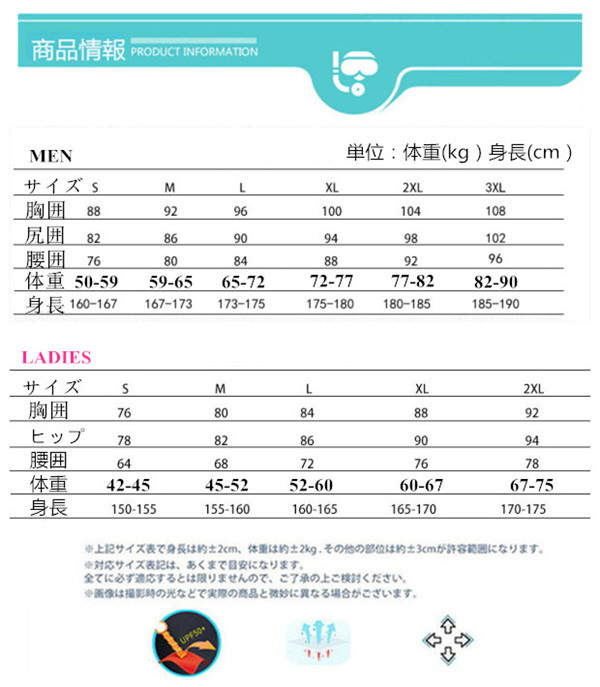 ウェットスーツ 3mm メンズ レディース 男女兼用 サーフィン フルスーツ フロントジップ ネオプレーン ダイビング 釣り
