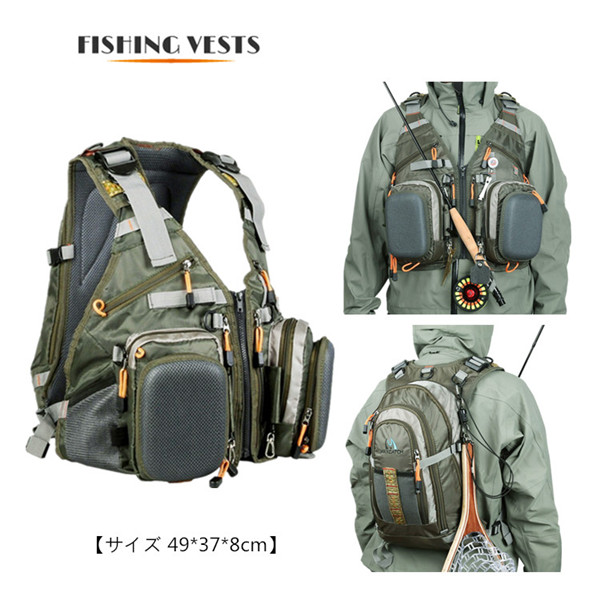 アウトドア 釣り フィッシングベスト フローティングベスト ウェーディングベスト ライフジャケット ショートベスト 多機能 収納 メッシュ カヌー 防災 川遊び