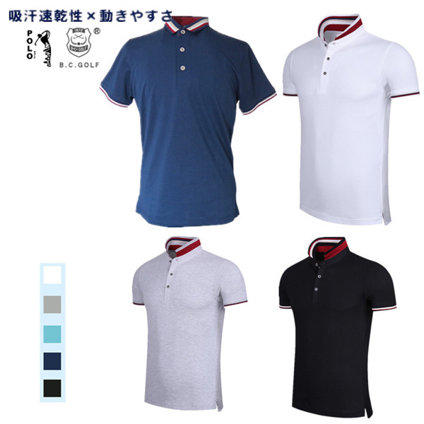 ゴルフ 半袖ポロシャツ ゴルフウェア シャツ メンズ ポロシャツ 春夏新作モデル