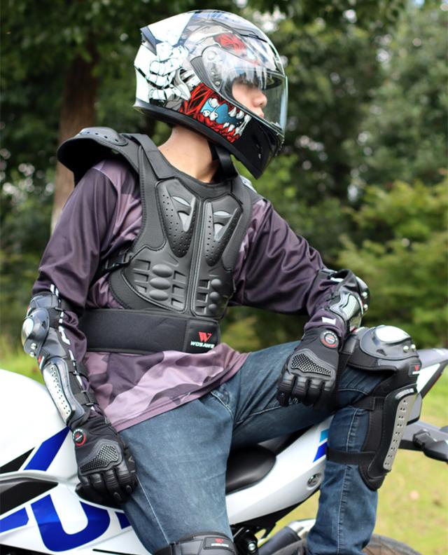 バイクウェア プロテクター 上半身 背中 胸 肘 肩 腰 バイク