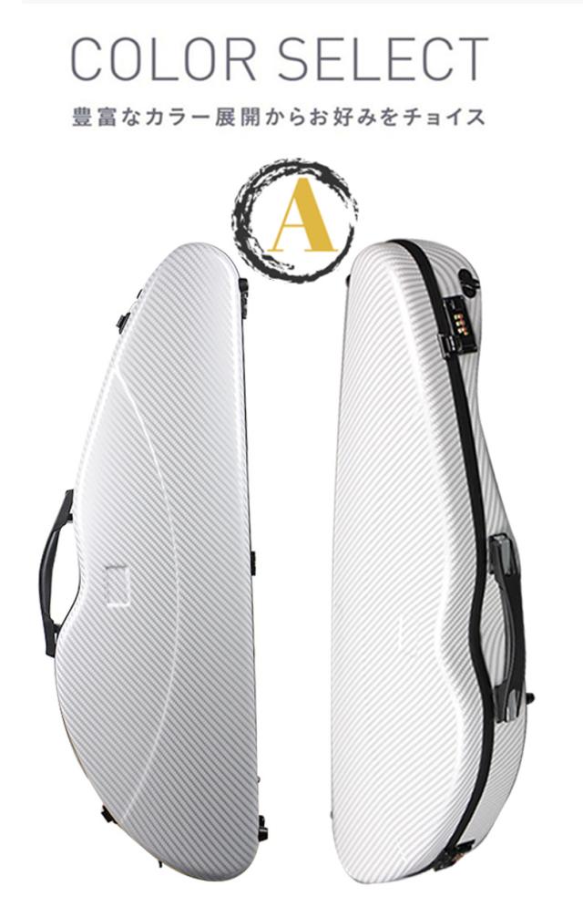 VIOLIN CASE バイオリンケースサイズ 4/4 楽器 管楽器 カーボンファイバー製 軽量 堅牢 ケース クッション付き 3WAY リュック ショルダー 手提げ_2