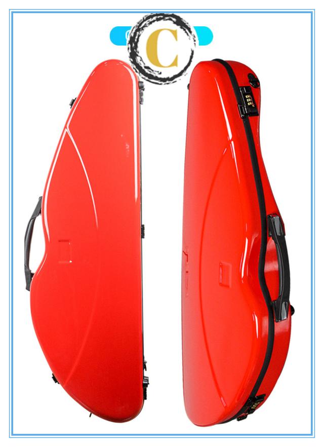 VIOLIN CASE バイオリンケースサイズ 4/4 楽器 管楽器 カーボンファイバー製 軽量 堅牢 ケース クッション付き 3WAY リュック ショルダー 手提げ_4