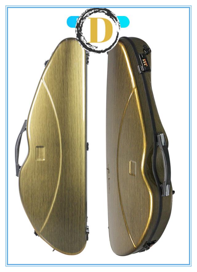 VIOLIN CASE バイオリンケースサイズ 4/4 楽器 管楽器 カーボンファイバー製 軽量 堅牢 ケース クッション付き 3WAY リュック ショルダー 手提げ_5