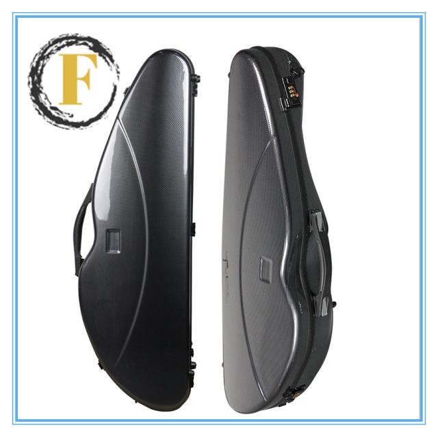 VIOLIN CASE バイオリンケースサイズ 4/4 楽器 管楽器 カーボンファイバー製 軽量 堅牢 ケース クッション付き 3WAY リュック ショルダー 手提げ_7