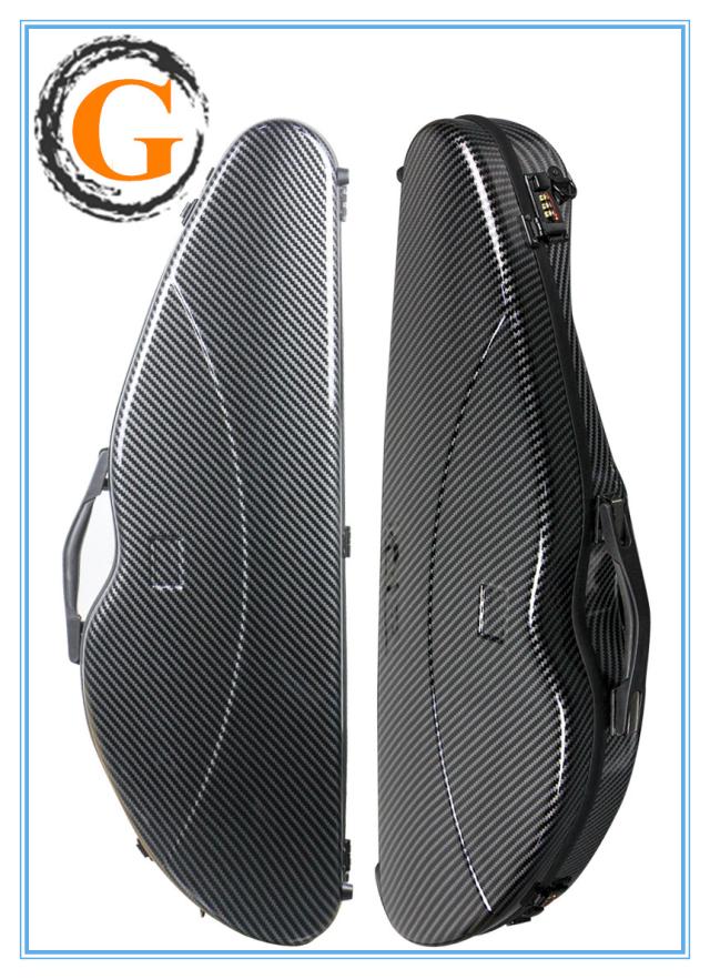 VIOLIN CASE バイオリンケースサイズ 4/4 楽器 管楽器 カーボンファイバー製 軽量 堅牢 ケース クッション付き 3WAY リュック ショルダー 手提げ_8