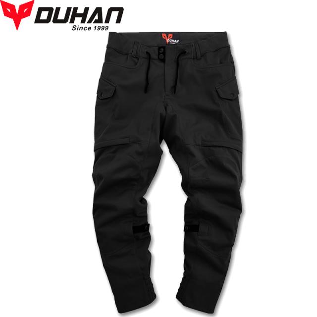 DUHAN バイク パンツ ライディング ツーリング オールシーズン 防水 通気 膝用 プロテクター装備付き ストレッチ素材_1