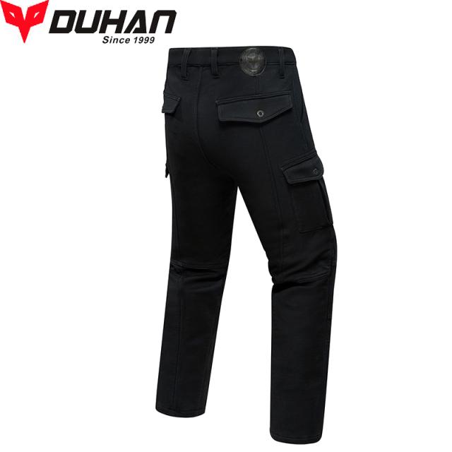 DUHAN バイク パンツ ライディング ツーリング 秋冬 防寒 保温 腰用 膝用 プロテクター装備付き ストレッチ素材_5