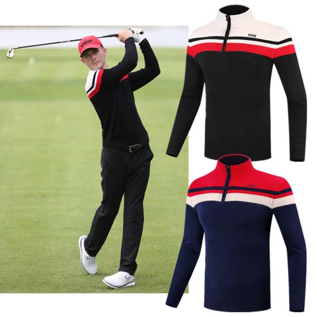 ゴルフ GOLF ウールセーター 秋 冬 メンズ コート ゴルフウェア ニットセーター 防寒 暖かい  プレゼント ギフト