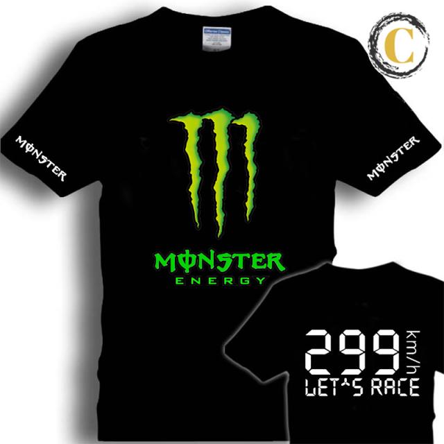 バイクウエア Tシャツ モンスター エナジー メンズ 半袖 ロゴ プリント