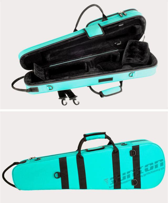 VIOLIN CASE バイオリンケース 楽器 管楽器 軽量 堅牢 ケース クッション付き 3WAY リュック ショルダー 手提げ サイズ4/4_6