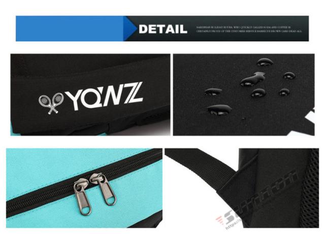 テニス バドミントンラケットバッグ  2本 収納 バッグ リュックサック ケース スポーツ ラケット収納 部活 シューズ収納 防水の通販は