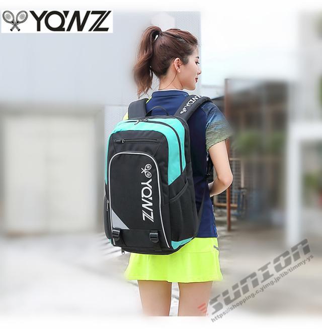 テニス バドミントンラケットバッグ  2本 収納 バッグ リュックサック ケース スポーツ ラケット収納 部活 シューズ収納 防水の通販は