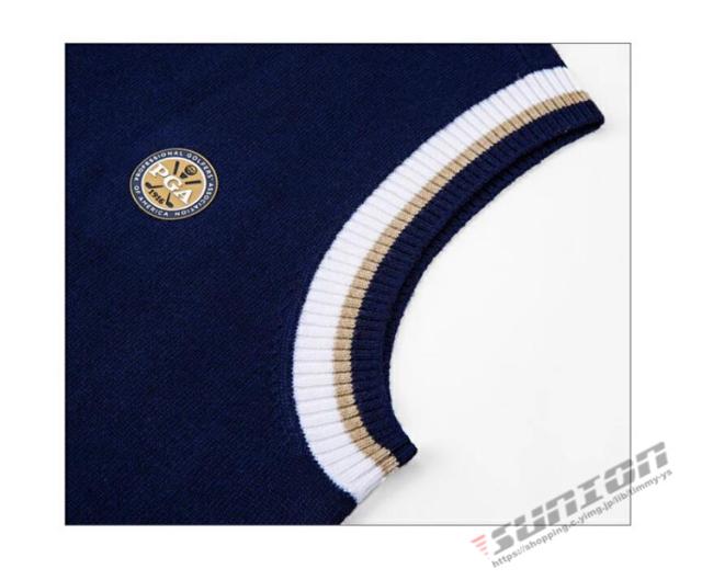 ゴルフベスト KIDS キッズ GOLF ウールセーター ゴルフウェア 防寒