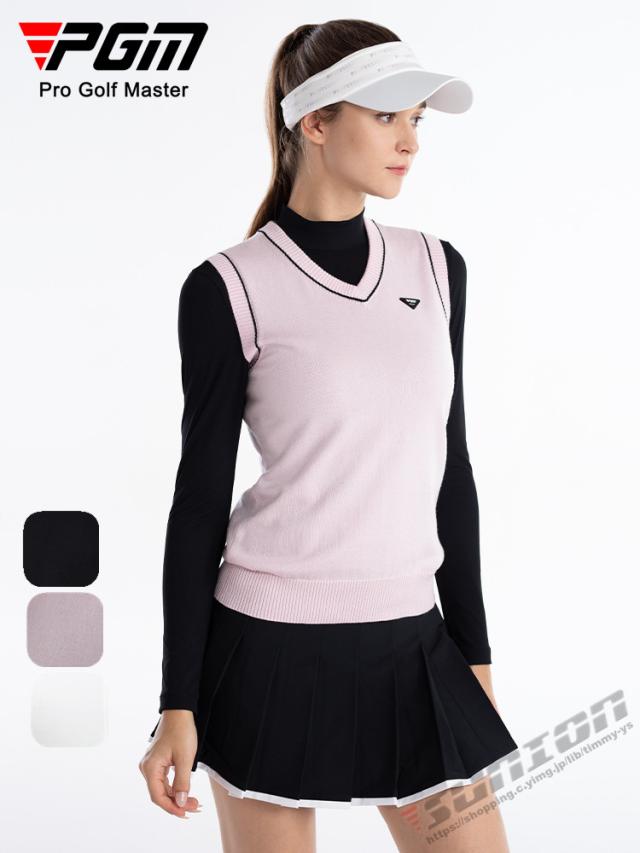 ゴルフ ゴルフベスト GOLF ウールセーター 秋 冬  レディース セーターベスト ゴルフウェア ニットセーター 防寒 暖かい  プレゼント ギフト