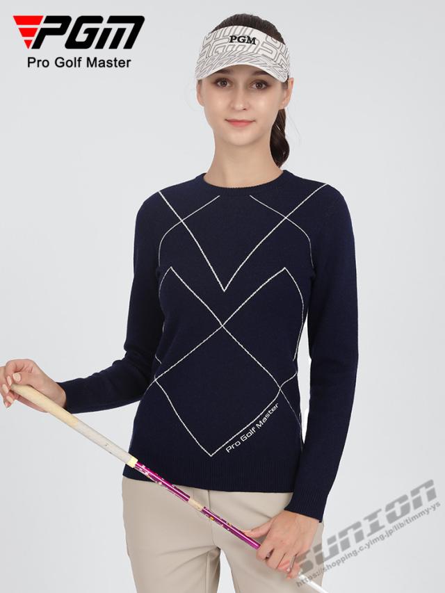 ゴルフ GOLF ウールセーター 秋 冬 レディース コート ゴルフウェア ニットセーター 防寒 暖かい プレゼント ギフト_3