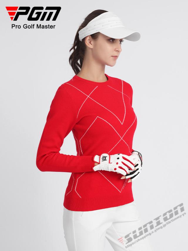 ゴルフ GOLF ウールセーター 秋 冬 レディース コート ゴルフウェア ニットセーター 防寒 暖かい プレゼント ギフト_5