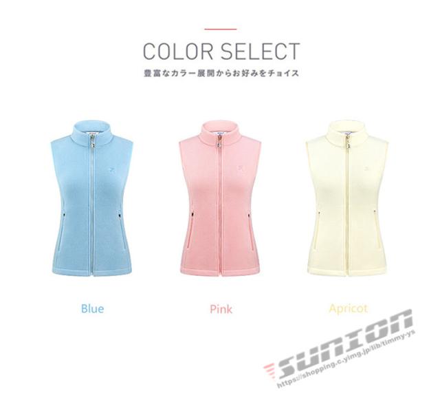 ゴルフベスト レディース GOLF 蓄熱保温 ボア素材 ゴルフウェア 防寒