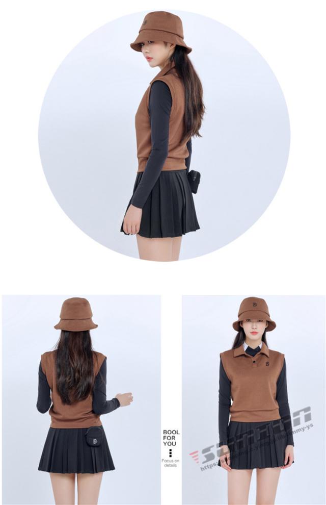 ゴルフベスト レディース GOLF 蓄熱保温 ボア素材 ゴルフウェア 防寒