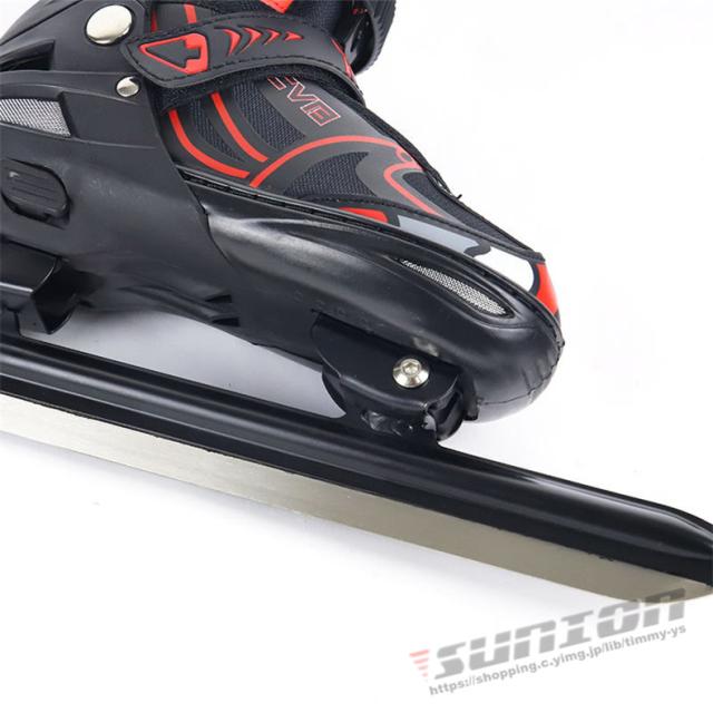 スピードスケート靴 スケート 靴 フィギュアスケート フィギュア シューズ 固定式 研磨済み サイズ調整可能 ギフト プレゼント_6