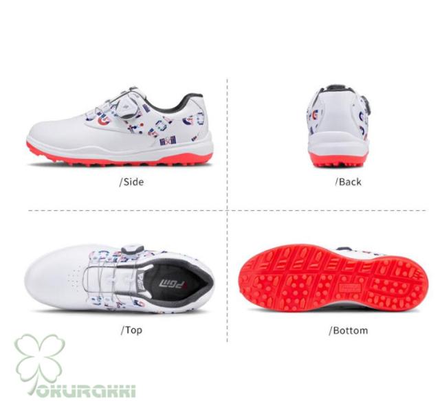 ゴルフ ゴルフシューズ ダイヤル式 ソフトスパイク レディース スパイクシューズ 防水 人工皮革 ゴルフ ゴルフシューズ ダイヤル式 ソフトスパイク レディース