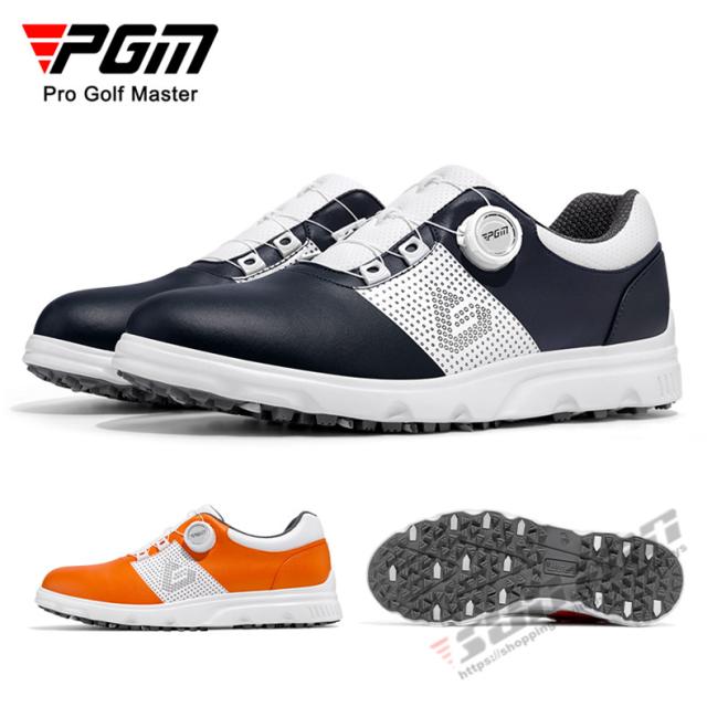 ゴルフ ゴルフシューズ ダイヤル式 ソフトスパイク メンズ スパイクシューズ スニーカー 靴 紳士 防水 人工皮革