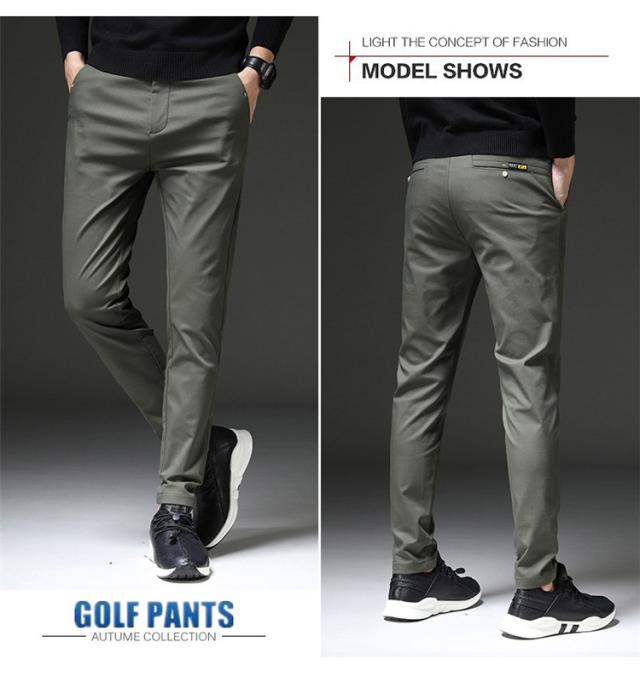 ゴルフウェア メンズ ロングパンツ ゴルフ 吸汗速乾 ストレッチ
