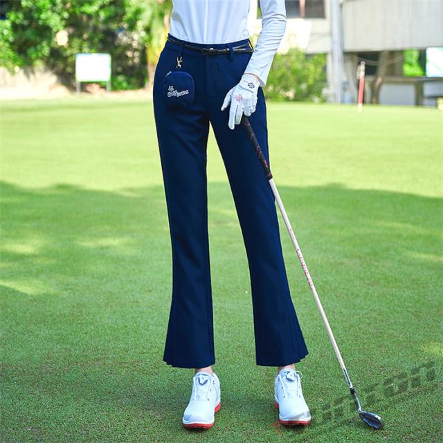 ゴルフウェア  レディース 9分丈パンツ ゴルフ ポッチ付き ストレッチ おしゃれ  春夏 夏用 スポーツ  新作モデル_2