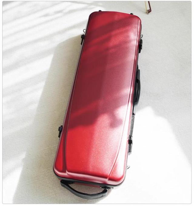 VIOLIN CASE バイオリンケースサイズ 4/4 楽器 管楽器 カーボンファイバー製 軽量 堅牢 ケース クッション付き 3WAY リュック ショルダー 手提げ_7