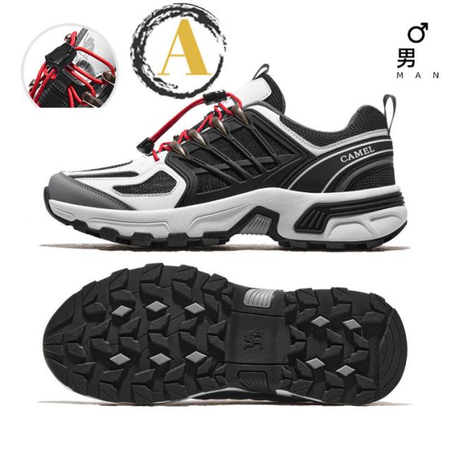 トレッキングシューズ 防水 ローカット メンズ トレックハイカー 登山シューズ 登山靴 ハイキングシューズ 防水シューズ 山登り_1