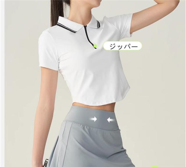 テニスウェア シャツ レディース 女子 ゲームシャツ フィットスタイル