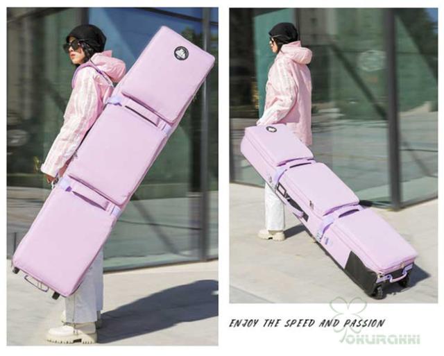 スノーボードケース キャスター 付き オールインワン 大容量収納 4WAY