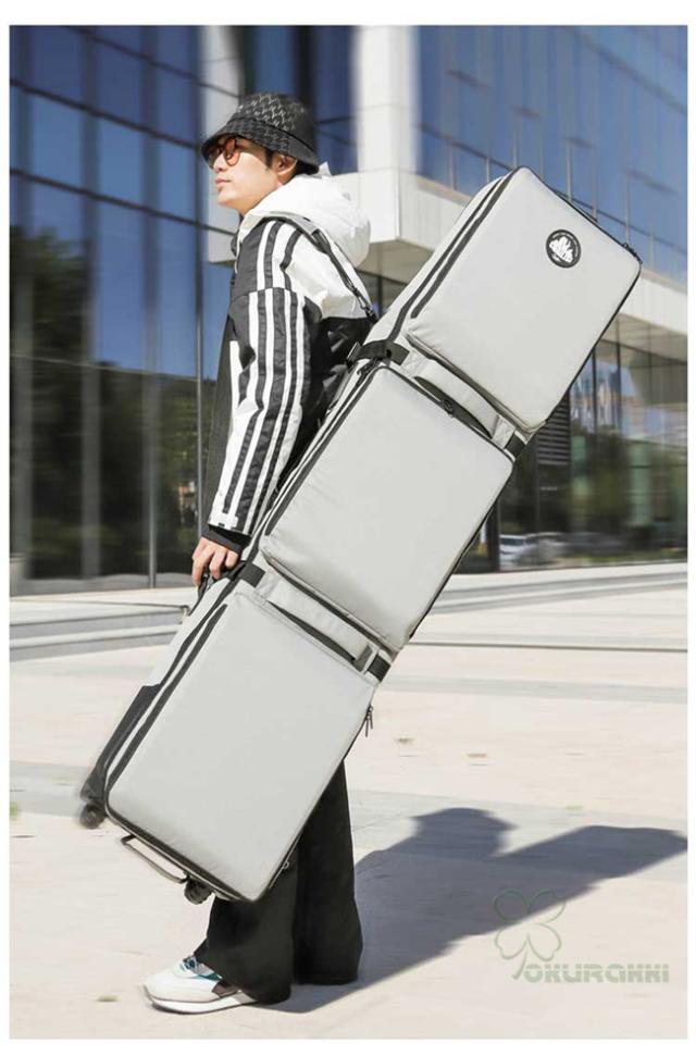 スノーボードケース キャスター 付き オールインワン 大容量収納 4WAY