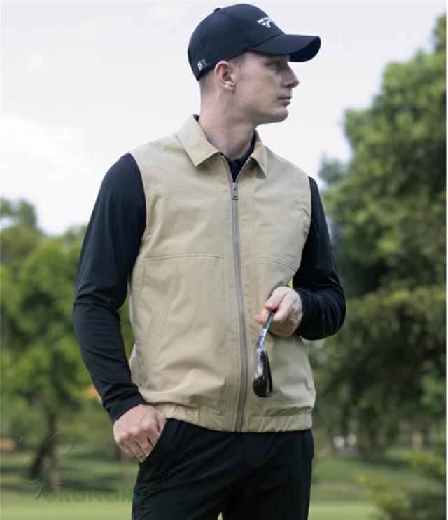 ゴルフベスト メンズ ジャケット ゴルフウェア 防風 保温 秋冬
