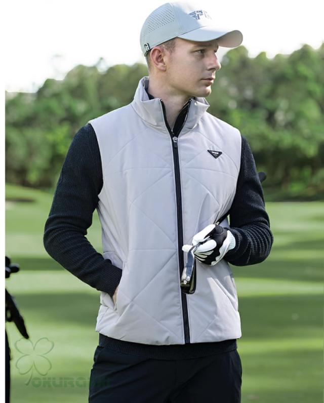 ゴルフベスト メンズ ジャケット ゴルフウェア 防風 保温 秋冬