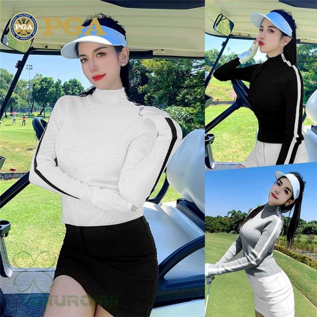 ゴルフ GOLF ウールセーター 秋 冬 レディース コート ゴルフウェア ニットセーター 防寒 暖かい プレゼント ギフト