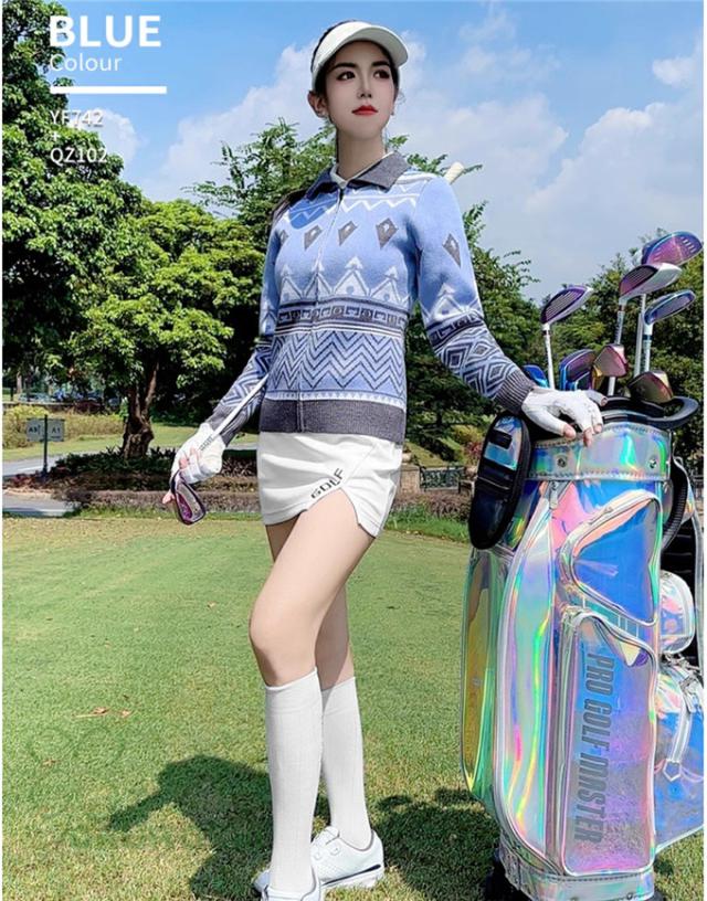 ゴルフ GOLF ウールセーター 秋 冬 レディース コート ゴルフウェア