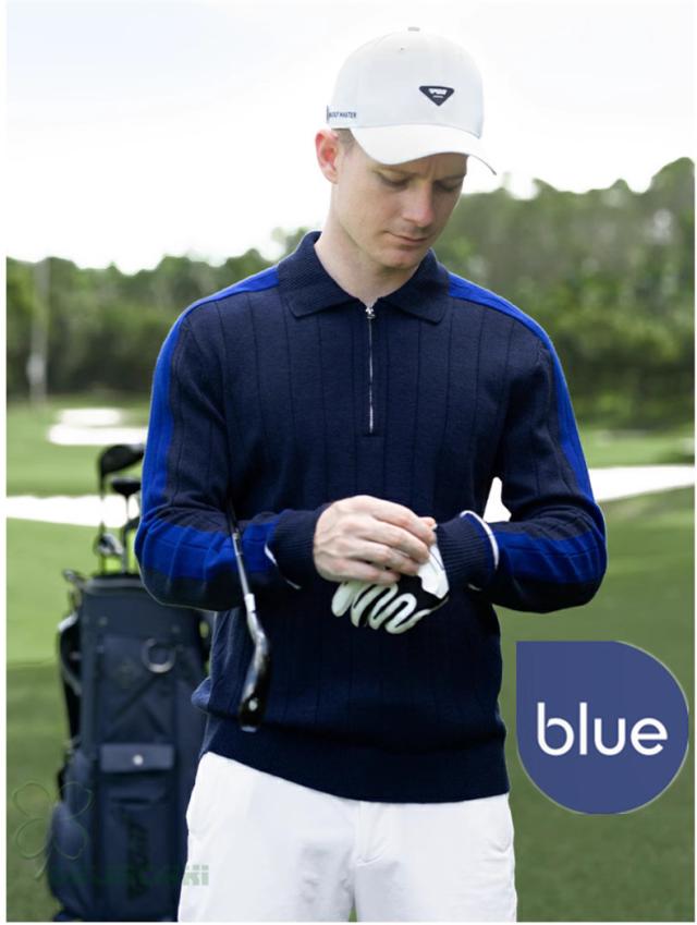 ゴルフ GOLF ウールセーター 秋 冬 メンズ コート ゴルフウェア ニットセーター 防寒 暖かい プレゼント ギフト_10