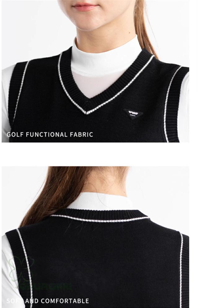 ゴルフ GOLF ウールセーター 秋 冬 レディース ベスト ゴルフウェア