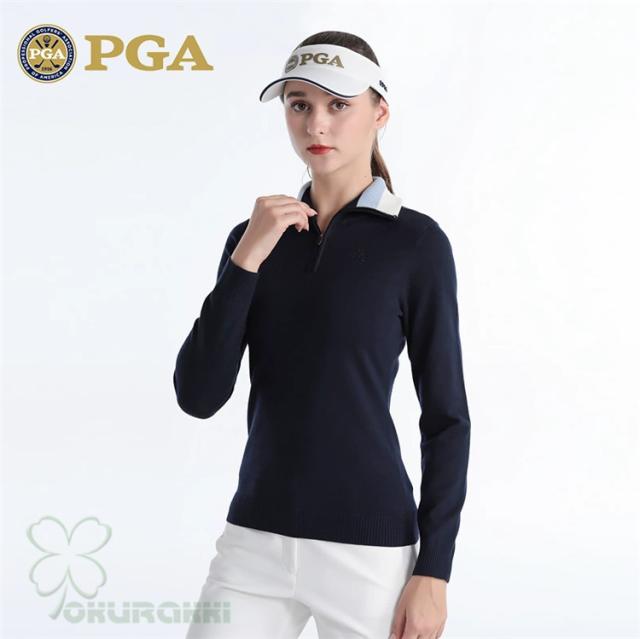 ゴルフ GOLF ウールセーター 秋 冬 レディース コート ゴルフウェア ニットセーター 防寒 暖かい プレゼント ギフト