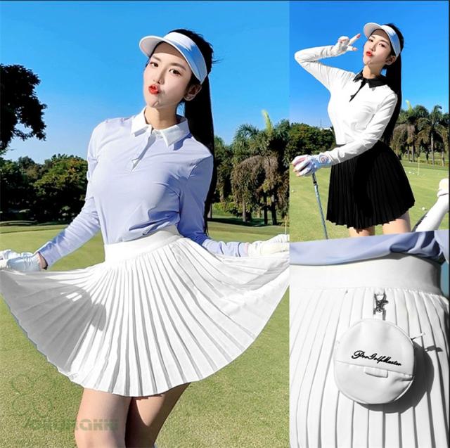 ゴルフウェア レディース ゴルフ スカート インナーパンツ付スカート