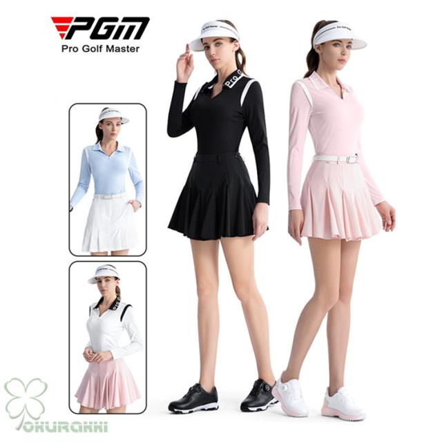 ゴルフ 長袖ポロシャツ ゴルフウェア シャツ レディース ポロシャツ 春夏 新作モデル