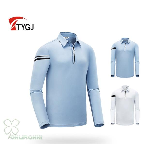 ゴルフ 長袖ポロシャツ ゴルフウェア シャツ メンズ ポロシャツ 春夏 新作モデル