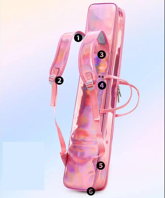 二胡ケース ソフトケース レーザーPU 軽量 約88cm 2WAYリュック