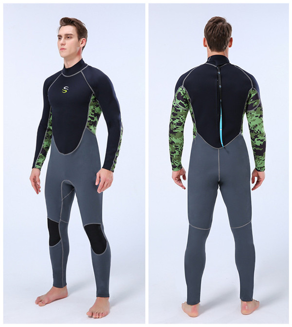 ウエットスーツ メンズ 5mm ネオプレン素材 バックジップ仕様 2XL