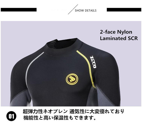 ウェットスーツ 1.5mm メンズ レディース サーフィン フルスーツ バックジップ ネオプレーン ダイビング 釣り
