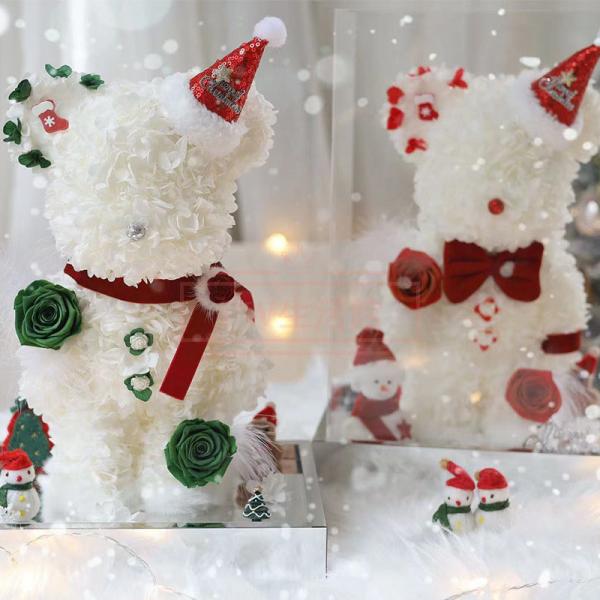 暴力クマプリザーブドフラワー 誕生日 プレゼント おしゃれ バラの花 結婚祝い バレンタインデークリスマス ギフトの通販は