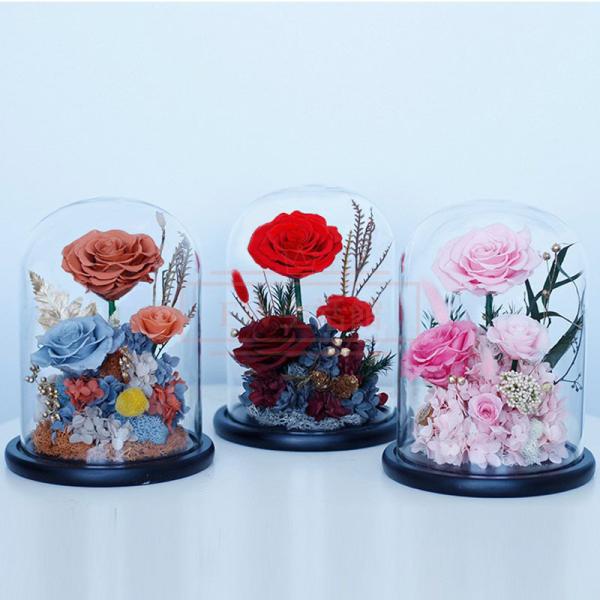 プリザーブドフラワー ギフト 誕生日 退職祝い 結婚祝い プレゼント 結婚式 電報 お祝い かわいい おしゃれ ブリザーブド フラワー ガラスドーム 観覧車 プリザーブドフラワー 退職祝いの通販