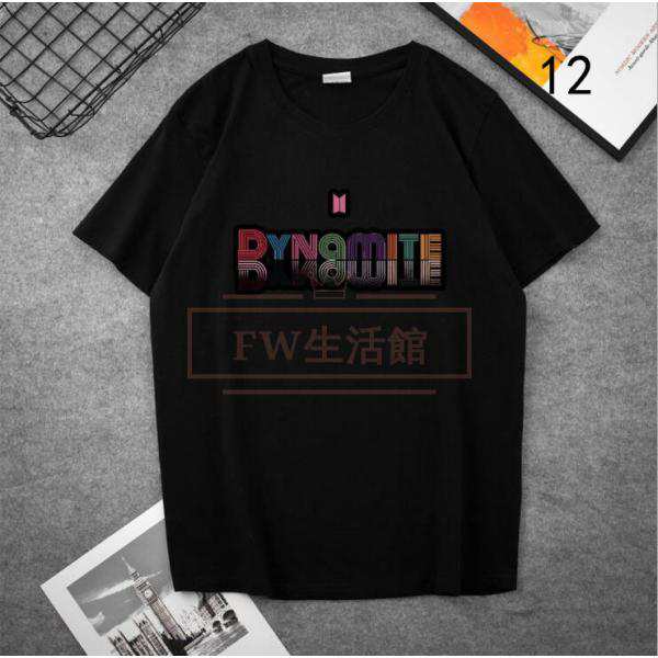 【お気に入り】 BTS(防弾少年団) コート新入荷 半袖Tシャツ 韓流グッズ Dynamite アイドル